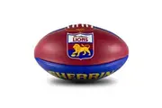 Brisbane Lions AFL SHERRIN Club Leather | Size 5