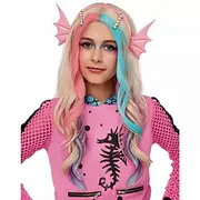 Kids Heat Resistant Lagoona Blue Wig - Monster High Halloween Cosplay Party Wigs