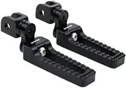 Foot Peg Brackets Motorcycle Adjustable Front Footrests Foot Peg For Msx125 2014-2019 Vtr1000 Sp-1 2000-2002 Vtr1000 Sp-2 2002-2005 Pegs Bracket(Color:Black VTR logo)