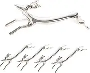 TIDTALEO 5Pcs Stainless Steel Chopstick Rest Elegant Decorative Holders for Forks and Spoons Washable Utensil Accessories for Home Dining Decor
