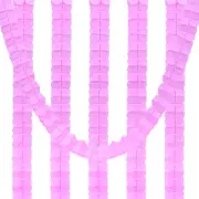 6Pcs 9.8ft Four-Leaf Paper Flower Garland Hanging Streamers, Pink