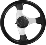 JECOMPRIS Kart Modified Steering Wheel Ergonomic Pu Racing Wheel for Go Kart Modified Cars Durable Comfortable Grip Easy Installation Compatible Various Models