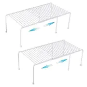 Expandable Cabinet Storage Organizer Shelf, Freezer Shelf 2 sets expandable