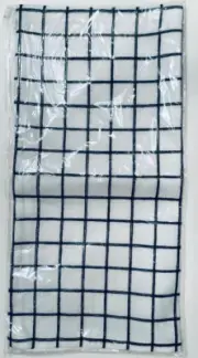 Signature Homestyles Pillow Cover PW207 WHITE with BLACK Square Pattern