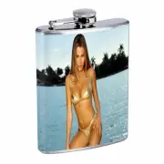 Latina Pin Up Girls D2 Flask 8oz Stainless Steel Hip Drinking Whiskey