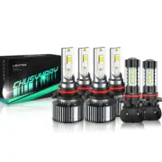 For 2003 - 2006 2007 Cadillac CTS combo LED faro + luz antiniebla 6 * bombillas (for: Chrysler)