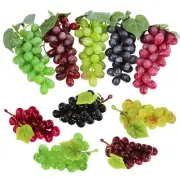 Supla 10 Pack Assorted Artificial Grapes Frosted Grape Clusters Decorative Gr...