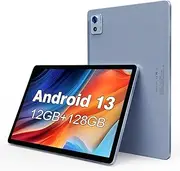 FancyFish Android 13 Tablet with 10.1 Inch, 1920 × 1200 FHD Display, 12GB RAM + 128GB ROM (TF Extend 1TB) Gaming Tablet Octa-Core 2.0GHz CPU, 5G WiFi, Bluetooth 5.0, 6000mAh