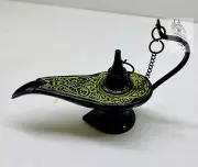 Aladdin Aladin Genie Oil Brass Amazing Lamp 100% Authentic Vintage New
