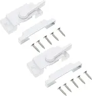 Holibanna 2Sets Window Theft Locks Zinc Alloy Cam Sash Locks for Sliding Windows Easy to Install Security Latches Durable and Sturdy Design for Home Safety