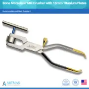 Bone Morselizer Mill Crusher with 16mm Titanium Plates ARTMAN