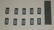 LEGO NEW 1x2 Dark Blue Tile Grille (10x) 6022579 Brick 2412