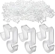 100 Pcs Outdoor Light Clips Hooks for String Lights Gutter Clips for Hanging Christmas Village Accessories