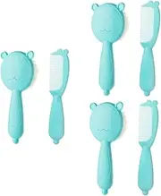 VICASKY 3 Sets Ergonomic Bath Brush Comb Set for Hair and Scalp Wool Material for Safe Use