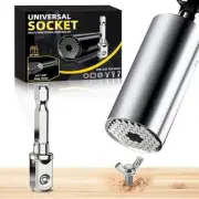 Stocking Stuffers for Men-Universal Super Socket, Christmas White Silver