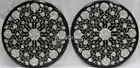 MOP Inlay Work Side Table for Outside Marble Coffee Table Top Set of 2 Pieces