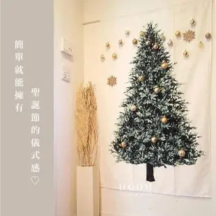 【禾慕生活】聖誕節裝飾 聖誕裝飾 聖誕掛布 聖誕樹掛布 聖誕佈置 聖誕掛毯 聖誕布 掛布(聖誕節佈置)