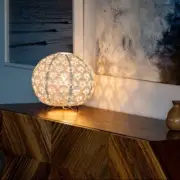 White Solace Table Lamp - Round