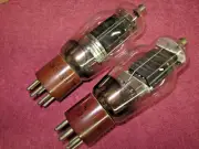 2pcs NIB RCA JAN-CRC-837 Transmitting TUBES Black Plate TESTED!