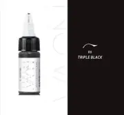Nuva Colors Eyeliner TRIPLE BLACK 1/2-oz Permanent Makeup Pigment PMU Ink Supply
