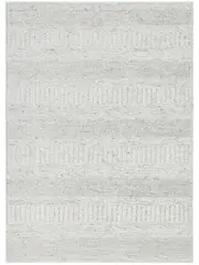 Priva Ivory Multi Braided Pattern Wool Rug