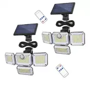Generic Solar Outdoor Lights 3500LM 333 LED Security Lights with Remote Contr...