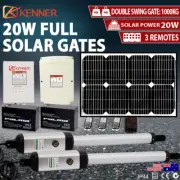 KENNER 20W Solar Powered Gate Opener Dual Automatic Swing Gates Motor KNL100E