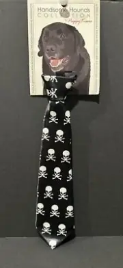 SKULL TIE COLLAR Dog (large Dog) Halloween Costume Handsome Hounds