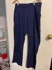 Benchmark Ladies Navy M9720 Scrub Pants pockets elastic waist size L BNWT