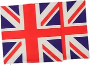 2Pcs European Style Flag Pattern Pillow Covers Throw Pillow Cases for Sofa Couch Living Office Decor Colorfast and Skin Friendly