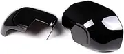 Rearview Mirror Cover Rear View Mirror Outside Housing Door Side Rearview Mirror Cover Cap Trim for Maverick 2022 2023 (Color : Bright Black)