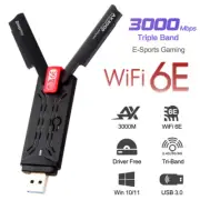 WiFi 6E USB3.0 Network Adapter Card Driver free AX3000 802.11ax PC Windows 10/11