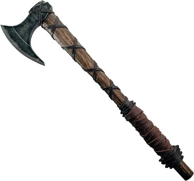 Handmade Viking Axe Of Ragnar Lothbrok Hunting Camping Axe With Leather Sheath