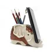 Elephant Phone Stand Pen Holder Multi Functional Desk Organizer T8F8