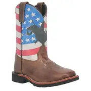 DPC2823 DPC3823 Dan Post Youth Buck Leather Square Toe Cowboy Boot NEW