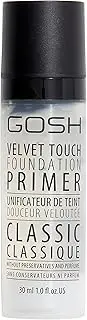 GOSH Velvet Touch Foundation Primer Classic | Nourishing Base for Your Makeup | For Even & Soft Skin For Uneven & Deep Pores | Colourless & Odourless | Vegan & Fragrance Free | 30 ml