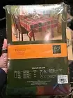 Holiday Tablecloth, Autumn Pumpkins Vines Fall 60" × 84" Oval NIP Kohls cotton