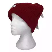DESO Hat Women's Cherry Mariner Beanie 100% Wool Knit NWT