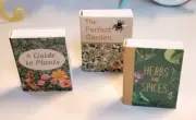 Miniature 1:12 Scale Gardening Books Set of 3 Assorted, Books Open w/Blank Pages
