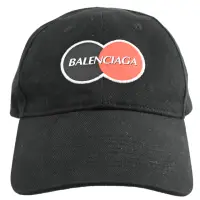 在飛比找momo購物網優惠-【Balenciaga 巴黎世家】簡約經典電繡LOGO織布個