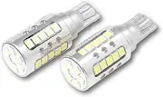 YOURS Land Cruiser Prado 150 Series Compatible Backlight LED T16 2600LM 2 Piece Set Backlight 150 LAND CRUISER PRADO Vehicle Inspection Compatible 6500K ZES Chip Rear Tail Custom Accessory Dress Up