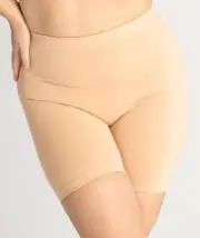 Underbliss Seamless Bamboo Blend Anti-Chafing Shorts - Frappe (Size 2XL)