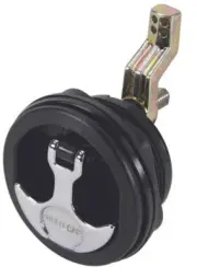 Whitecap S-0226BC T-Handle Latch with Keyed Lock-Black