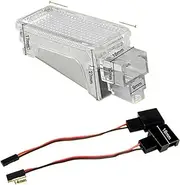 HUVNEXA 2Pcs LED Interior Lamp Door Courtesy Trunk Boot Footwell Glove Box Light, for VW, for Skoda, Fabia, for Octavia, Roomster, for Superb Rapid, for KODIAQ Footwell Lighting System for Car