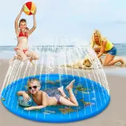 68" Splash Play Mat, Inflatable Outside Water Toy, Sprinkler Pad for Kids