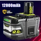 12.0Ah For RYOBI P108 One Plus High Capacity Battery 18V Lithium-Ion P107 P2500