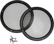 Car Speaker Cover 2pcs Loudspeaker Protective Membranes Black 8-inch Sturdy Easy to Install for Driver