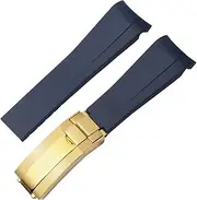 [AEHON] Rubber Silicone Watchband 20mm 21mm For Rolex submariner daytona DEEPSEA Oysterflex Watches Band GMT bracelet watch