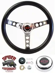 1968 Camaro steering wheel RED BOWTIE 13 1/2" CLASSIC CHROME