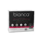 Bianca Velour Touch Mattress Protector Waterproof Home Bedding White